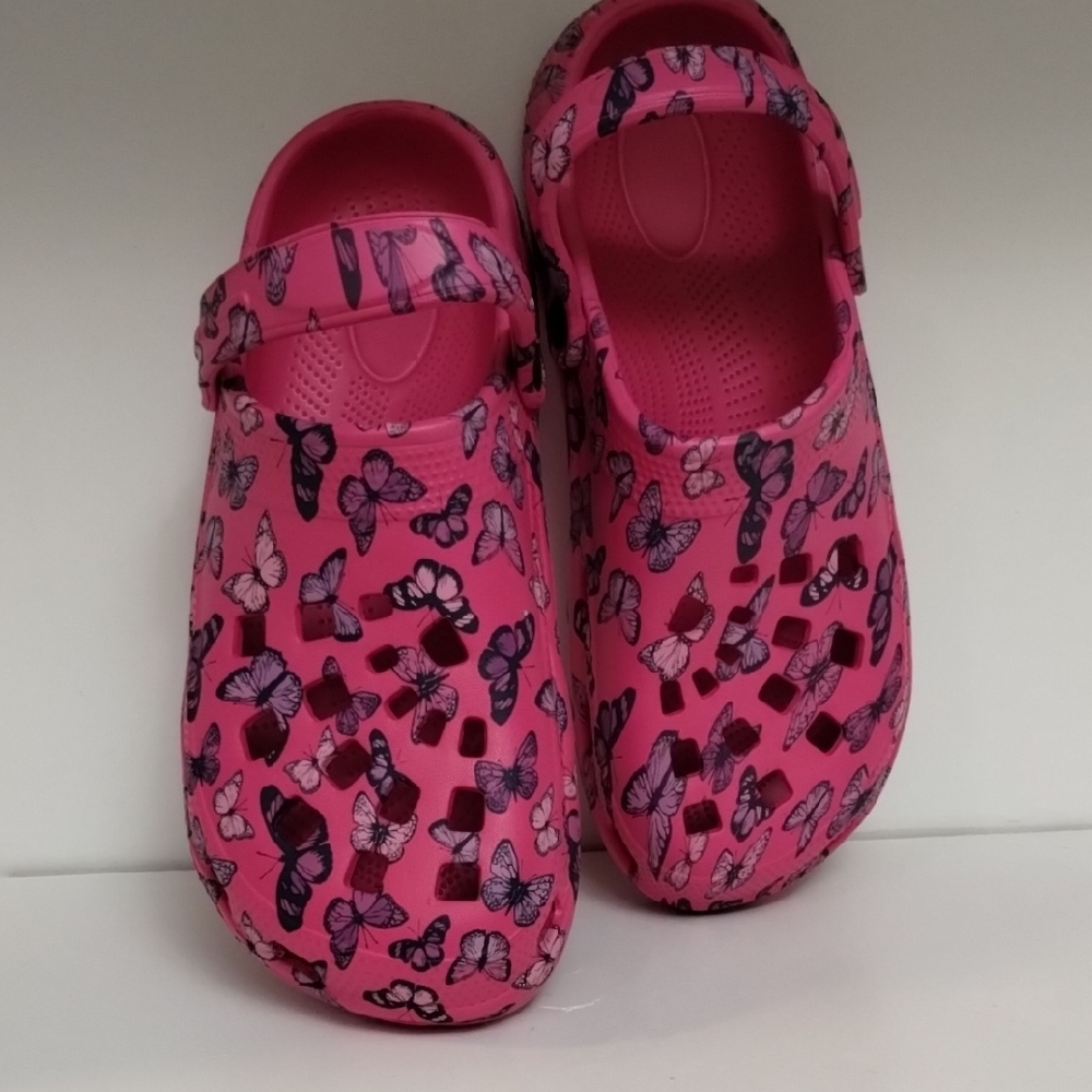 Foamtreads Pink Butterfly Water Shoes for Kids